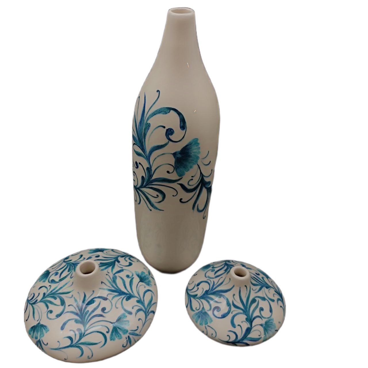 گلدان ارغوان ۳تکه هیوا 7 گلدان ارغوان گل یاسی (2)